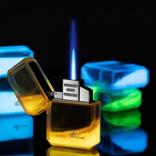 Luminous quicksand fluorescent gas lighter