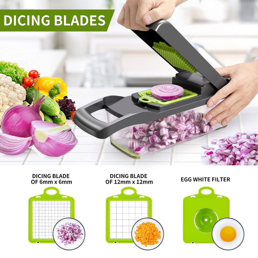 Multifunctional Vegetable Cutter Food Cutter Potato Cutter, Egg Separator Slicer